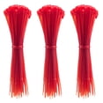 thumbnail image 1 of 4 Inch Nylon Zip Ties, 300pcs Clear Cable Ties, Thin Electronics Cord Strap, RED, 1 of 5