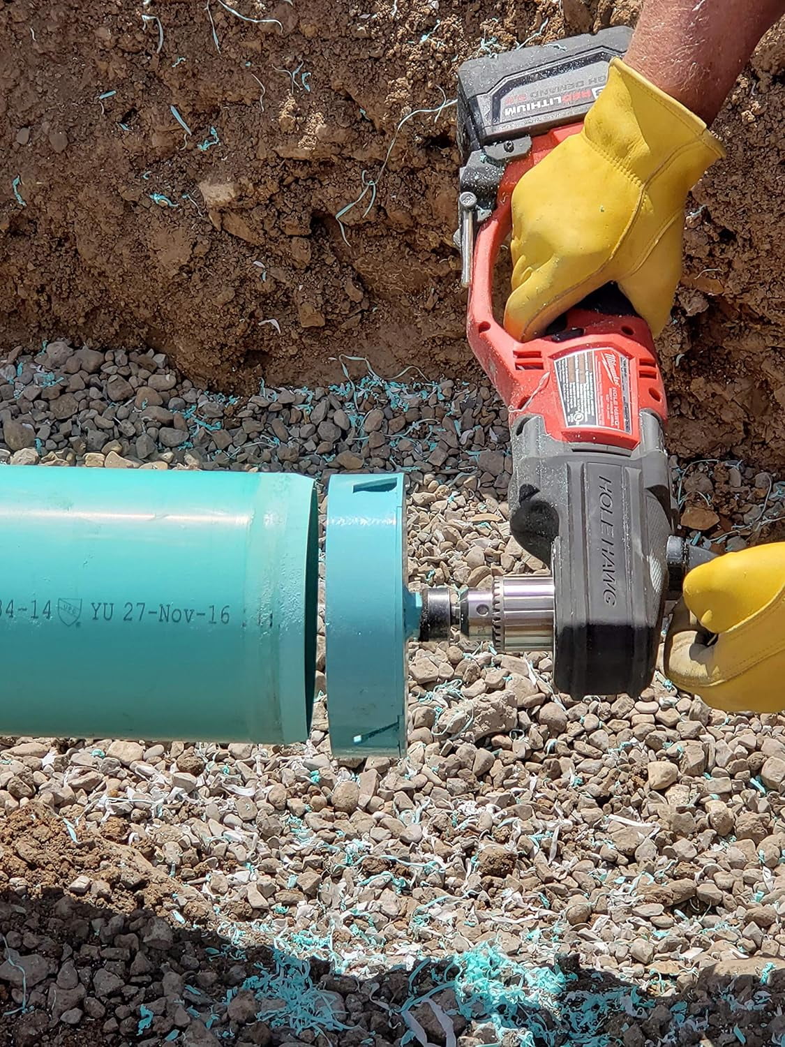 4 Inch PVC Pipe Beveling Tool For SDR 35/26 Sewer Pipes, Eliminates