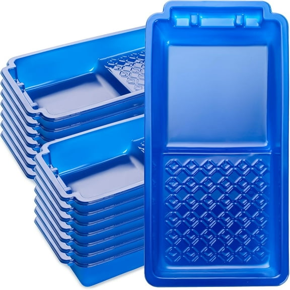 4 Inch Paint Tray Liners, 15 Pack, Plastic Paint Trays, Small Paint Trays for Painting