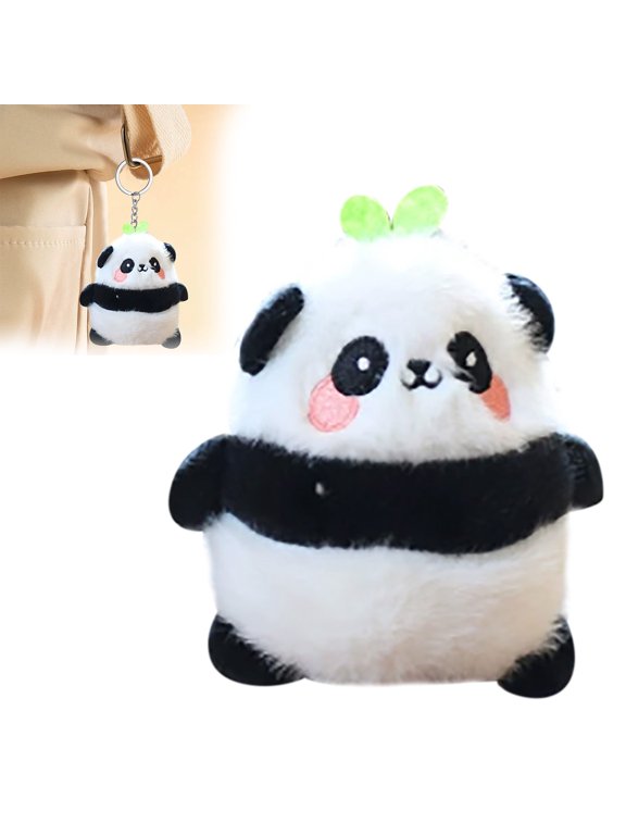 4-Inch Panda Keychain, Panda Plush Toy Pendant, Keychain, Soft Animal Doll, Can Be Hung On Handbags, Purses And Cars.