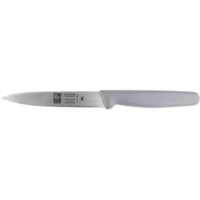 4-Inch Paring Knife Straight Edge. Stainless Steel Blade, Extremely Sharp Edge, Dishwasher Safe, Multipurpose Professional Kitchen Utensil, Green Handle, By ICEL