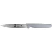 4-Inch Paring Knife Straight Edge. Stainless Steel Blade, Extremely Sharp Edge, Dishwasher Safe, Multipurpose Professional Kitchen Utensil, Green Handle, By ICEL