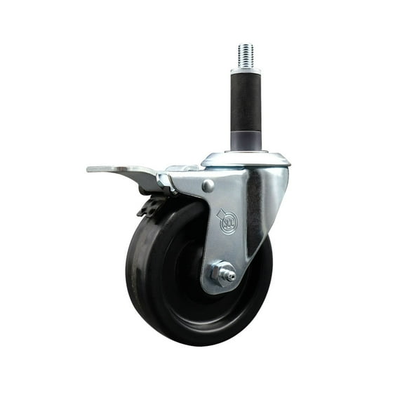 4 Inch Phenolic Swivel 1 Inch Expanding Stem Caster Total Lock Brake SCC