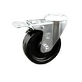 thumbnail image 1 of 4 Inch Phenolic Wheel Bolt Hole Caster with Total Lock Brake Service Caster, 1 of 2