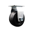 thumbnail image 1 of 4 Inch Phenolic Wheel Rigid Caster with Roller Bearing Service Caster, 1 of 2