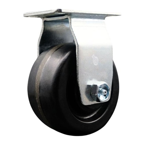 4 Inch Phenolic Wheel Rigid Caster with Roller Bearing Service Caster
