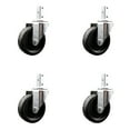 thumbnail image 1 of 4 Inch Phenolic Wheel Swivel 3/4 Inch Square Stem Caster Set Service Caster, 1 of 2