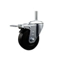 thumbnail image 1 of 4 Inch Phenolic Wheel Swivel 3/4 Inch Threaded Stem Caster Total Lock Brake SCC, 1 of 2