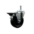 thumbnail image 1 of 4 Inch Phenolic Wheel Swivel 7/16 Inch Grip Ring Stem Caster with Brake SCC, 1 of 2