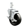 thumbnail image 1 of 4 Inch Phenolic Wheel Swivel 7/8 Inch Square Stem Caster with Brake SCC, 1 of 2