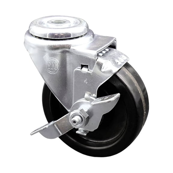 4 Inch Phenolic Wheel Swivel Bolt Hole Caster with Brake Service Caster Brand