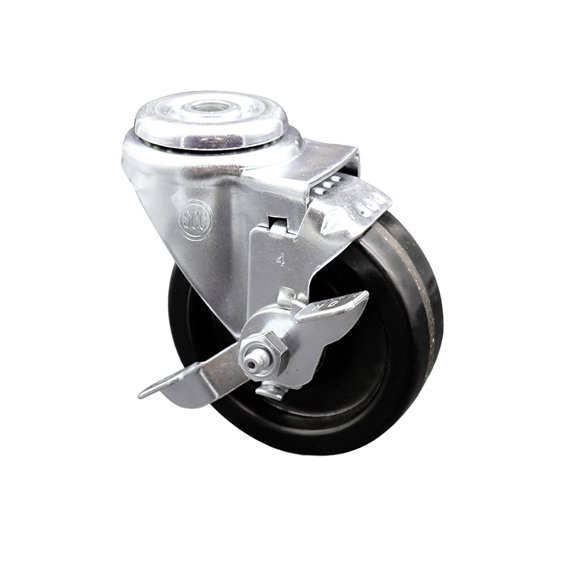 4 Inch Phenolic Wheel Swivel Bolt Hole Caster with Brake Service Caster Brand