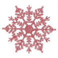 thumbnail image 1 of 4-Inch Plastic Glitter Snowflake Christmas Ornaments Xmas Tree Decor 12pcs, 1 of 5