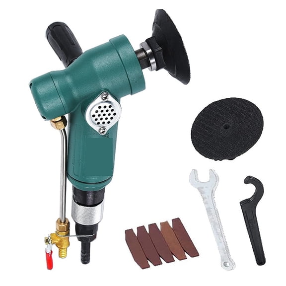 4 Inch Pneumatic Air Wet Polisher Grinder Water Mill 10000 Rpm Air-Powered Sander Tool For Marble Quartz Granite Stone Polishing