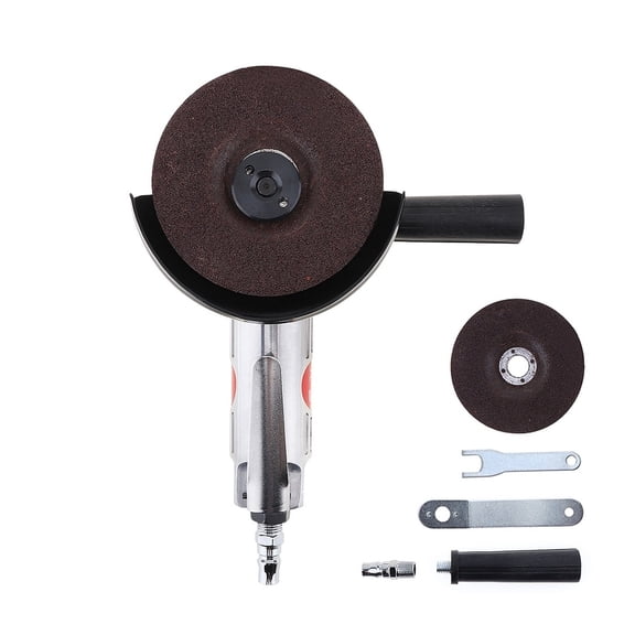 4 Inch Pneumatic Angle Grinder High Speed Air Grinding Tool With Disc Polished Piece And PVC Handle For Polished / Cutting ,Equipment Stability