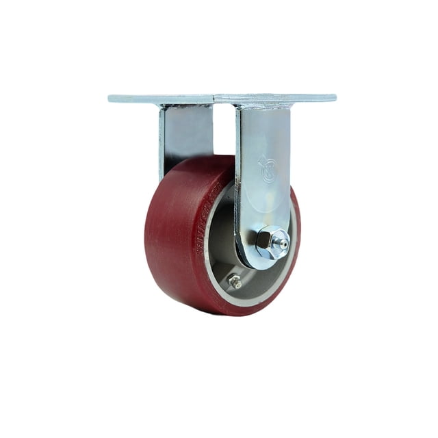 4 Inch Poly on Aluminum Wheel Rigid Caster with Roller Bearing Service ...
