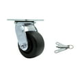 thumbnail image 1 of 4 Inch Polyolefin Swivel Caster with Ball Bearing and Swivel Lock Service Caster, 1 of 2