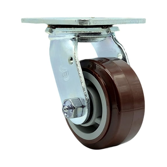 4 Inch Polyurethane Wheel Swivel Caster with Roller Bearing Service Caster Brand