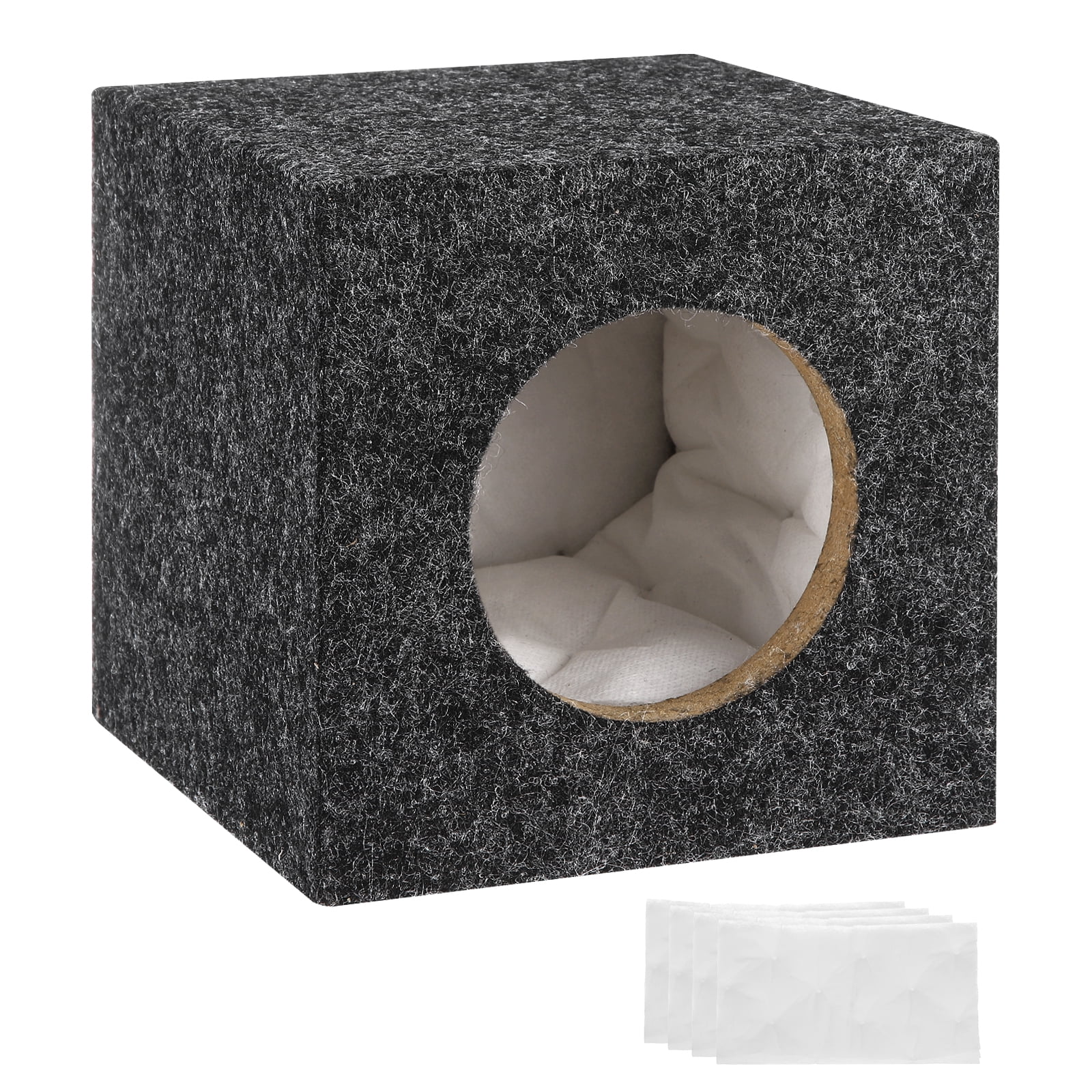 4 Inch Ported Wooden Speaker Enclosure, Gray Single Vented Subwoofer ...