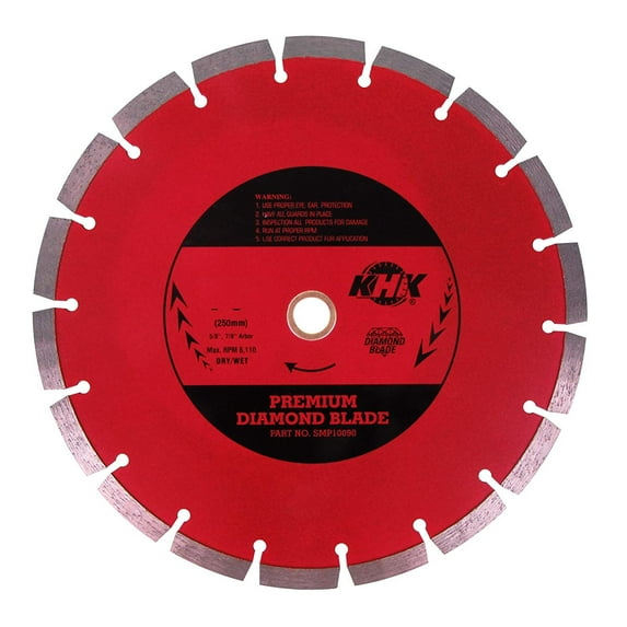 4-Inch Premium Segmented Diamond Saw Blade for Cutting Concrete, Bricks, Stone, and Masonry Materials, Dry/ Wet Cutting