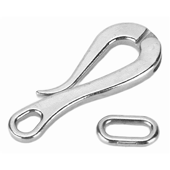 4 Inch Quick Release Hook: Stainless Steel