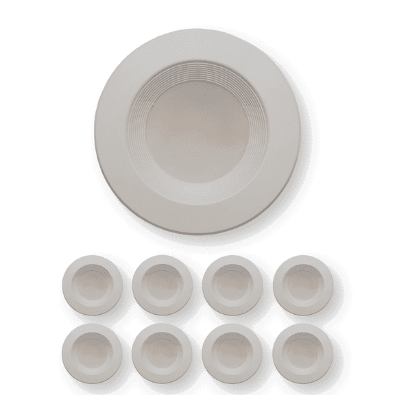 4 Inch Recessed Lighting Trim LED Disk Light - Selectable Color 2700K/3000K/3500K/4000K/5000K - 950Lumens (8 Pack)