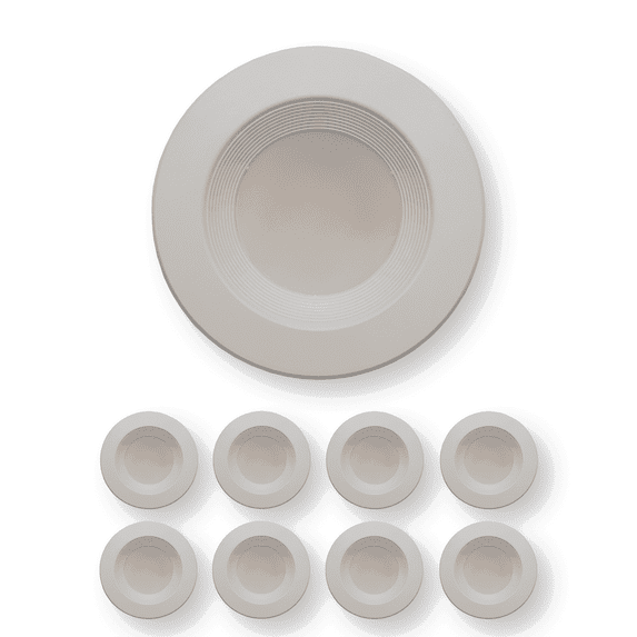 4 Inch Recessed Lighting Trim LED Disk Light - Selectable Color 2700K/3000K/3500K/4000K/5000K - 950Lumens (8 Pack)