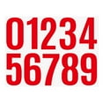 thumbnail image 1 of 4 Inch Red Mailbox Number Stickers 1 Sheet, Waterproof Self Adhesive Vinyl Decals for House Address, Trash Can, Car, Outdoor Signs & Home Decor, 0-9 Number Set, 1 of 9