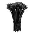thumbnail image 1 of 4 Inch Releasable Cable Ties Adjustable Zip Ties 50lbs Tensile Strength Removable Indoor Outdoor Tie Wraps Black 100Pcs, 1 of 6