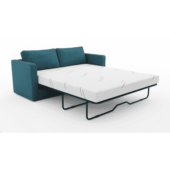 TimberVibe Studio Full 4" CertiPUR‑US Medium Gel Memory Foam Mattress in a Box, Replacement Foam Mattress With Breathable Washable Cover for Pull Out Sofa and Guest Room