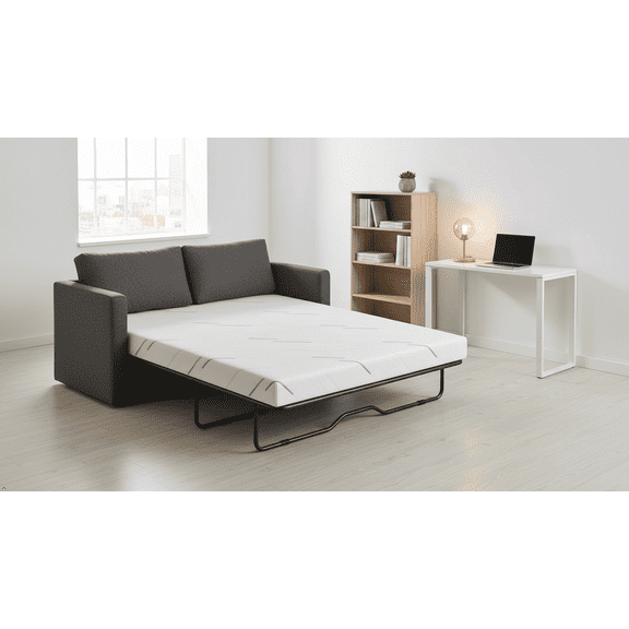 Timber Vibe Studio 4 Inch Replace Pull Out Medium Queen Size Sleeper Sofa Mattress