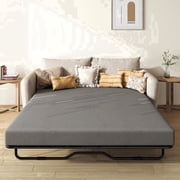 TimberVibe Studio 4" Queen Sofa Mattress, Medium Gel Memory Foam Replacement, with Removable Washable Cover, for Pull Out Couch, CertiPUR-US Certified