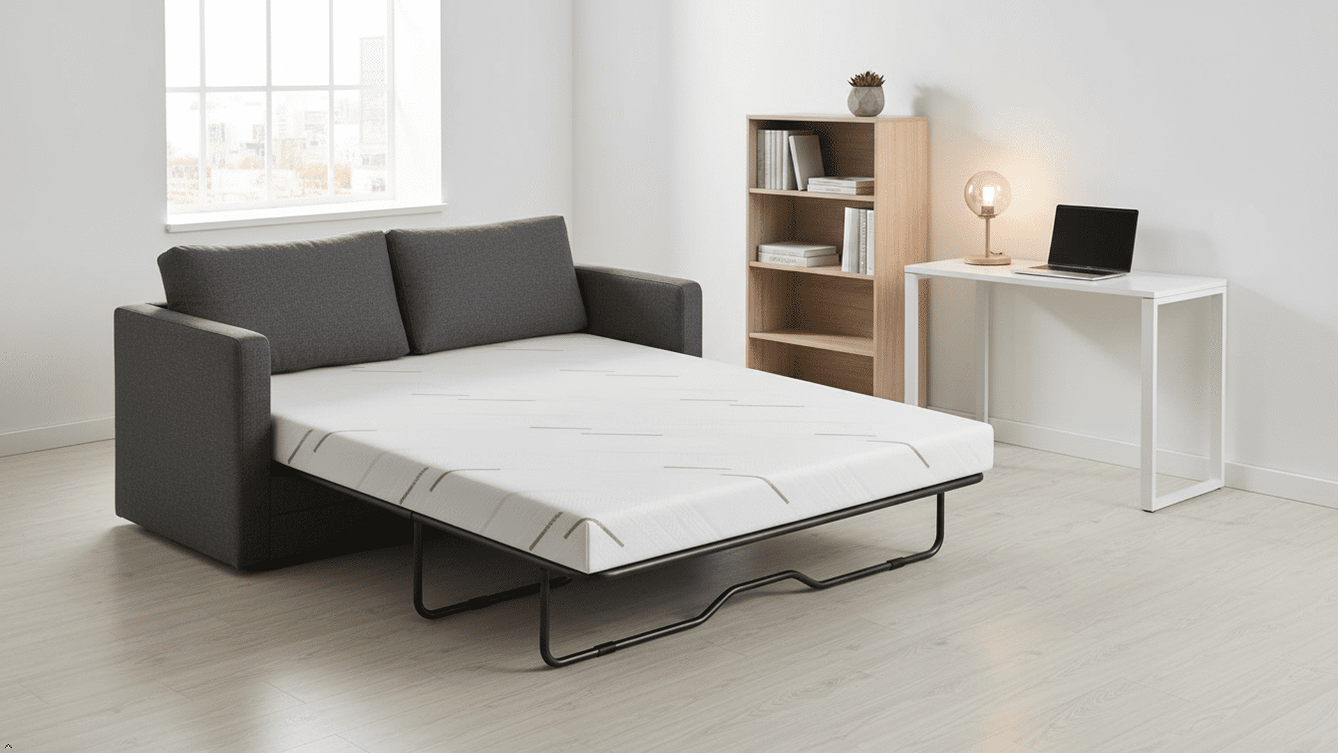 Timber Vibe Studio 4 Inch Replace Pull Out Medium Queen Size Sleeper Sofa Mattress