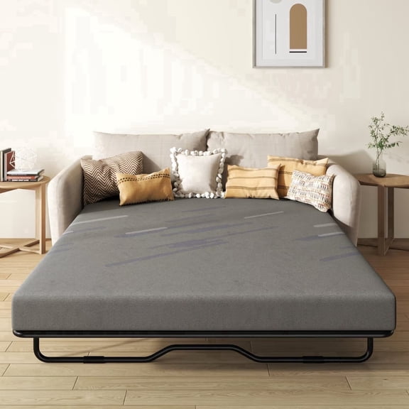Timber Vibe Studio Mattress Adult 4 in Folding Queen Medium Tight Top Gel Mattresses