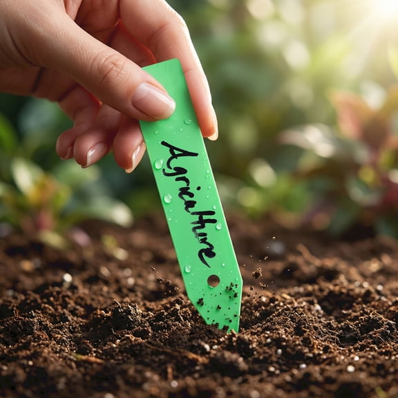 4-Inch Reusable Plastic Plant Labels For Garden Seedlings, Vegetables, Flowers, Etc., Gardening Organization Set 100pc 300pc(3ml)