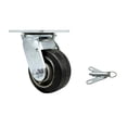 thumbnail image 1 of 4 Inch Rubber on Aluminum Swivel Caster with Ball Bearing and Swivel Lock SCC, 1 of 2