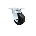 thumbnail image 1 of 4 Inch Rubber on Steel Wheel Swivel Caster with Ball Bearing Service Caster, 1 of 2