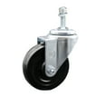 thumbnail image 1 of 4 Inch SS Hard Rubber Wheel Swivel 10mm Threaded Stem Caster Service Caster, 1 of 2