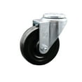 thumbnail image 1 of 4 Inch SS Hard Rubber Wheel Swivel Bolt Hole Caster Service Caster Brand, 1 of 2