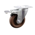 thumbnail image 1 of 4 Inch SS High Temp Glass Filled Nylon Top Plate Caster with Total Lock Brake, 1 of 2
