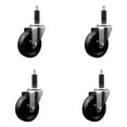 thumbnail image 1 of 4 Inch SS Phenolic Swivel 1 Inch Expanding Stem Caster Set with Brake SCC, 1 of 2