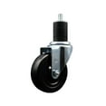 thumbnail image 1 of 4 Inch SS Soft Rubber Wheel Swivel 1-3/4 Inch Expanding Stem Caster SCC, 1 of 2