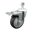 thumbnail image 1 of 4 Inch SS Thermoplastic Rubber ½ Inch Threaded Stem Caster with Total Lock Brake, 1 of 2