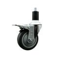 thumbnail image 1 of 4 Inch SS Thermoplastic Rubber Swivel 1-1/2 Inch Expanding Stem Caster Brake, 1 of 2