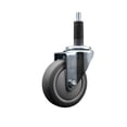 thumbnail image 1 of 4 Inch SS Thermoplastic Rubber Wheel Swivel 1 Inch Expanding Stem Caster SCC, 1 of 2