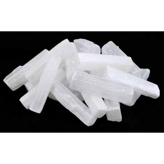 4 Inch Selenite Crystal Wands 20 Pack Selenite Sticks for Healing, Reiki, & Metaphysical Energy