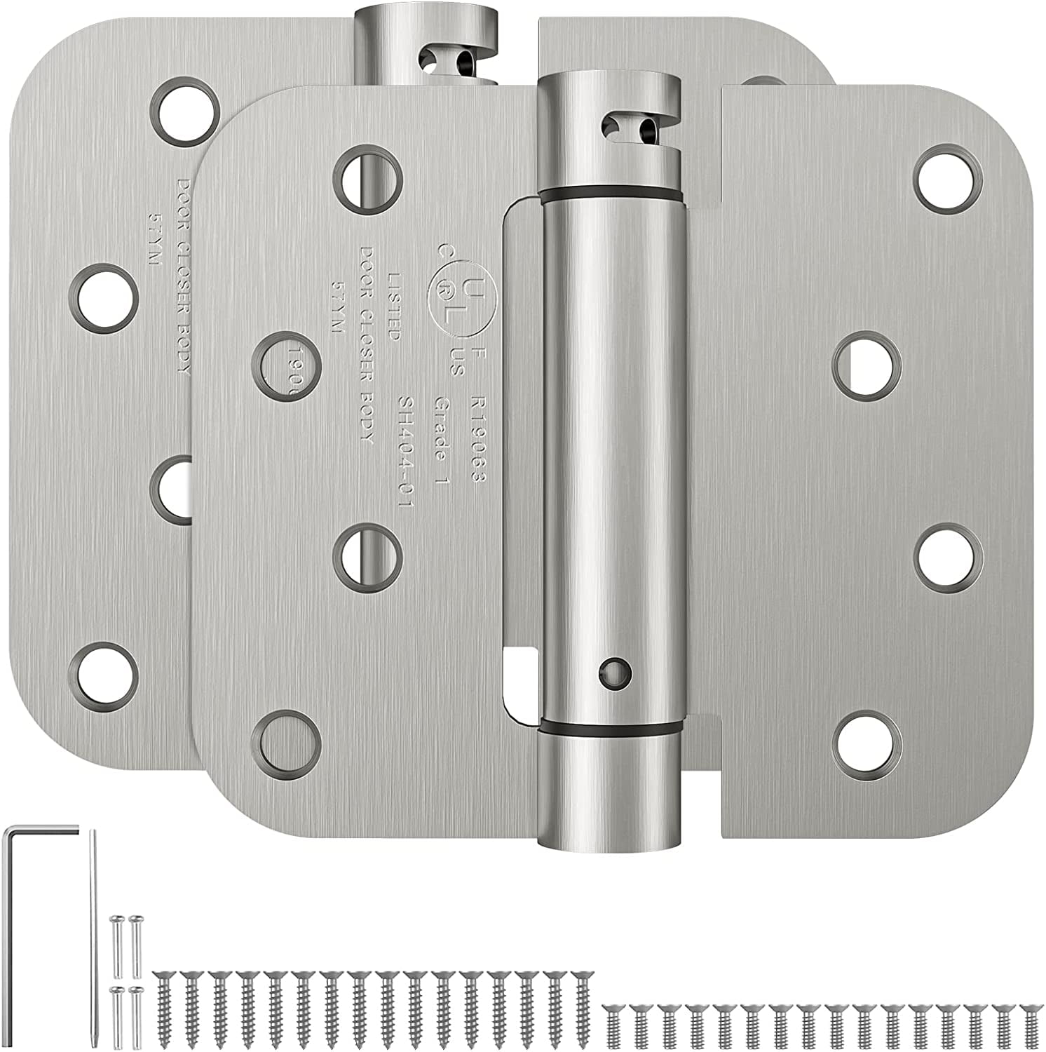 4 Inch Self Closing Door Hinge with 5/8'' Radius Corners, UL Listed