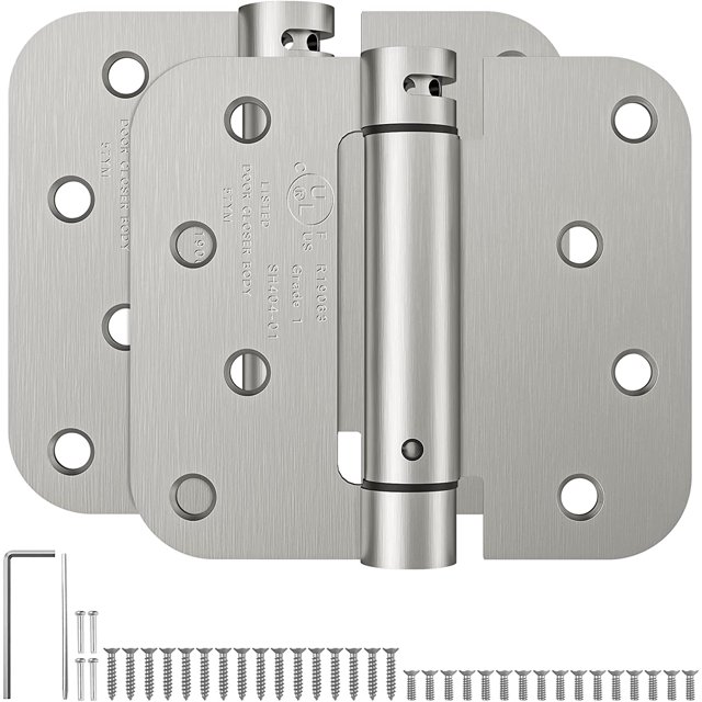 4 Inch Self Closing Door Hinge with 5/8'' Radius Corners, UL Listed
