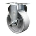 thumbnail image 1 of 4 Inch Semi Steel Cast Iron Wheel Rigid Top Plate Caster Service Caster Brand, 1 of 2