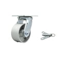 thumbnail image 1 of 4 Inch Semi Steel Swivel Caster with Ball Bearing and Swivel Lock Service Caster, 1 of 2